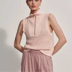 Varley Pink Sleeveless Sweater